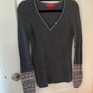Krimson Klover merino wool v neck sweater